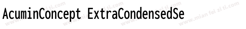 AcuminConcept ExtraCondensedSemibol字体转换
